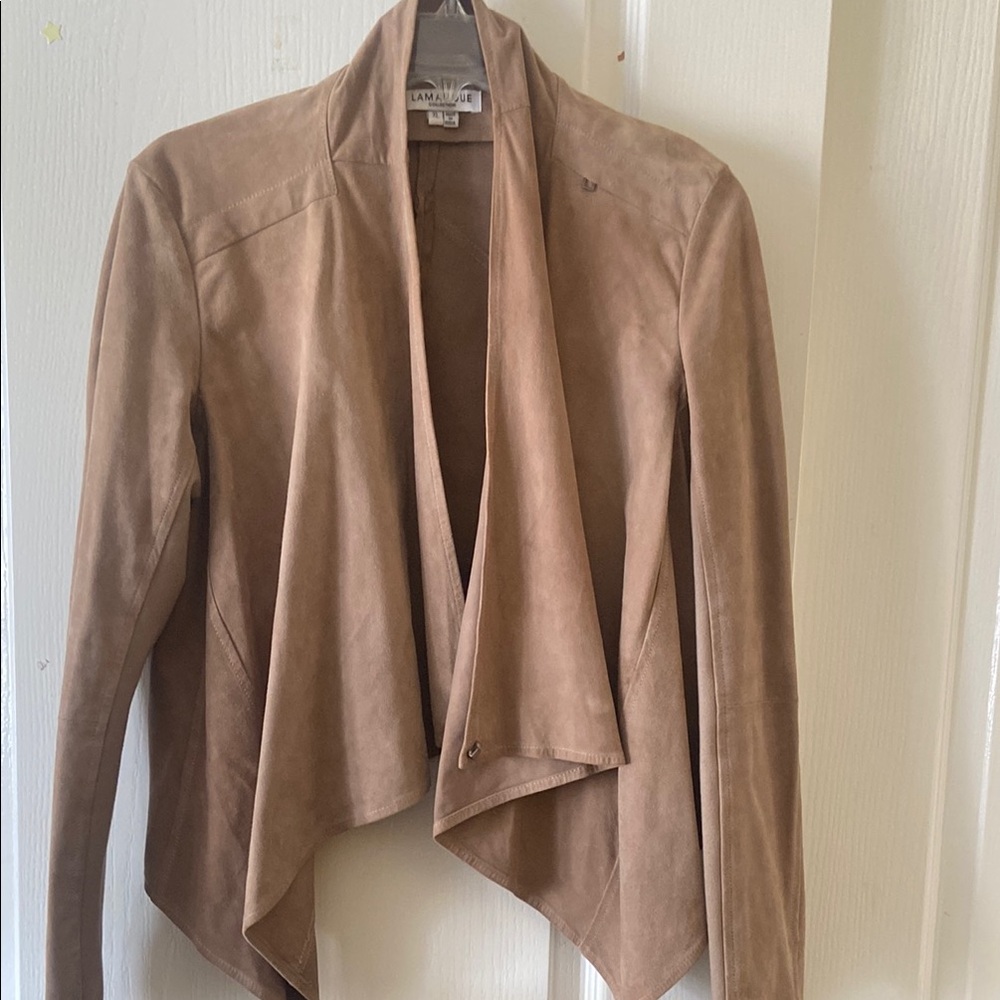 Lamarque Tan Suede Women's Jacket